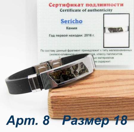 Браслет с метеоритом Sericho, арт 8