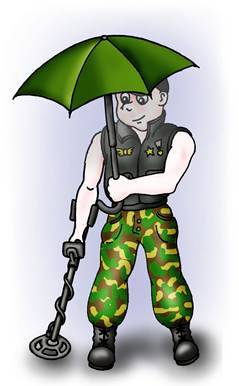 Блок управления грунтового металлодетектора не герметичен, поэтому допускать попадание на него воды нельзя