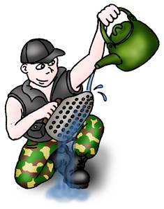 если песок сырой или мокрый, то нужно промывать водой