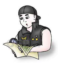 Определение местонахождения деревни при помощи карты