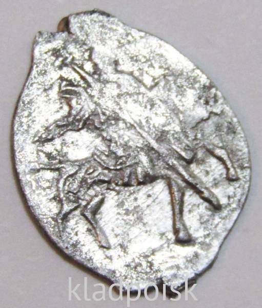 Копейка серебро Дмитрий Иванович (Лжедмитрий), чешуйка, 1605 г., Москва, арт 3