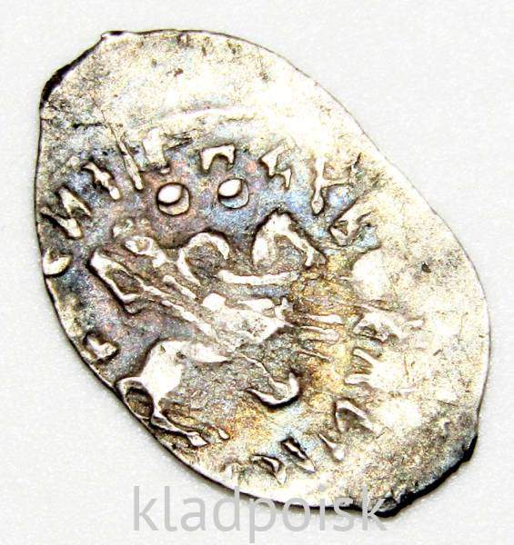 Денга Василий II Васильевич «Тёмный», серебро, Москва