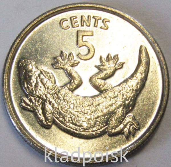 Монета Кирибати 5 центов 1979 года