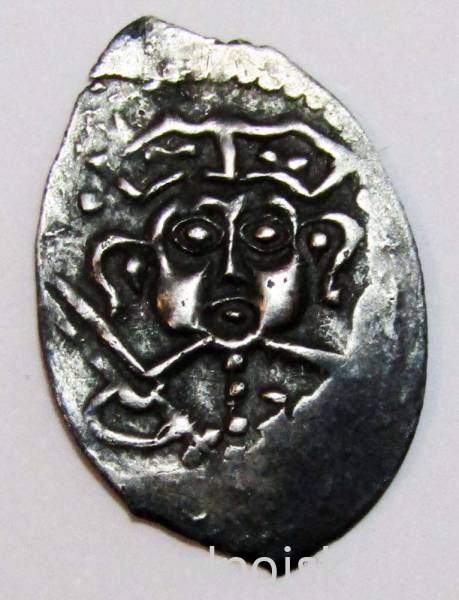 Денга Псковcкая, период самостоятельности, князь Довмонт/строчник, серебро