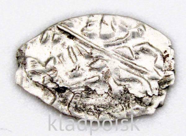 Копейка серебро Петр I Алексеевич (чешуя), 1709 год, Кадашевский денежный двор Копейка серебро Петр I Алексеевич (чешуя), 1709 год, Кадашевский денежный двор