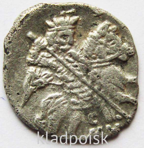 Копейка (чешуя) серебро Иван IV Васильевич Грозный 1533-1584 гг., Псковский денежный двор, СМН Копейка (чешуя) серебро Иван IV Васильевич Грозный 1533-1584 гг., Псковский денежный двор, СМН