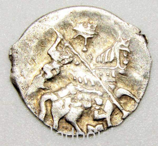 Копейка серебро Михаил Фёдорович (чешуя), 1613-1645 гг. Москва