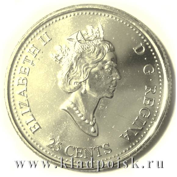 Монета  25 центов Канада, Миллениум 2000 – Свобода