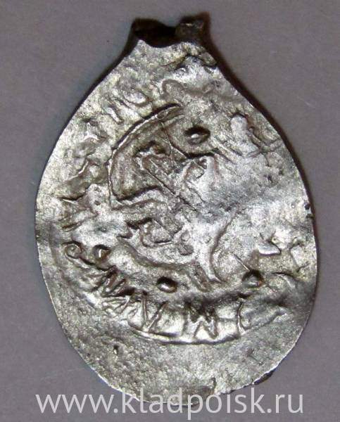 Денга Василий II Васильевич «Тёмный», серебро, Всадник с саблей/Всадник с копьем, арт 6 Денга Василий II Васильевич «Тёмный», серебро, Всадник с саблей/Всадник с копьем, арт 6