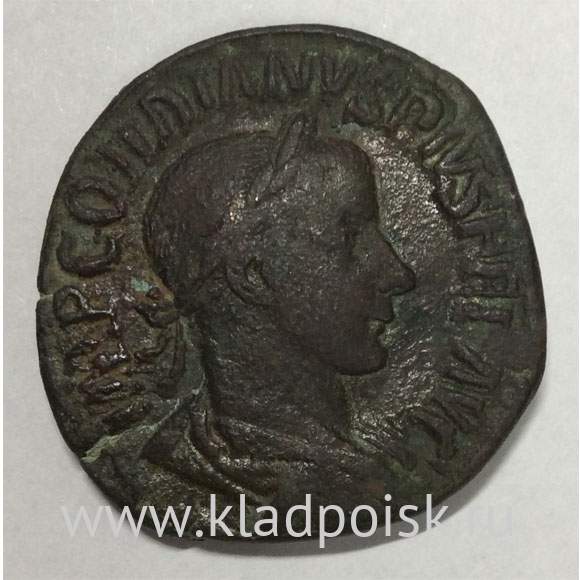 Монета Римская Империя Рим Сестерций Император Гордиан III 238-244 гг.