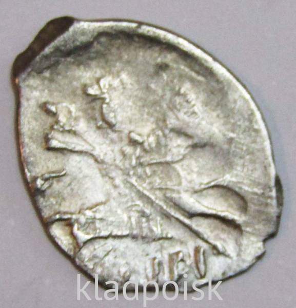 Копейка серебро Дмитрий Иванович (Лжедмитрий), чешуйка, 1605 г., Новгород, арт 2 Копейка серебро Дмитрий Иванович (Лжедмитрий), чешуйка, 1605 г., Новгород, арт 2