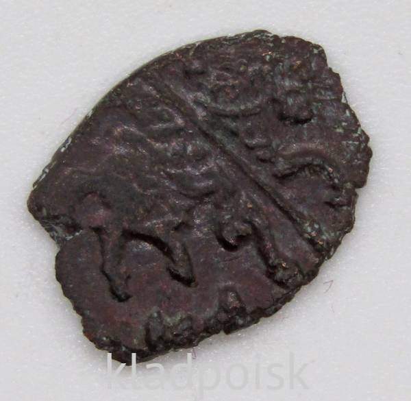 Копейка медь Алексей Михайлович (чешуя), Медный бунт, Москва, Новый монетный двор Копейка медь Алексей Михайлович (чешуя), Медный бунт, Москва, Новый монетный двор