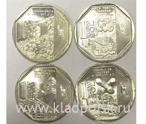 Набор монет Перу серии Богатство и гордость Перу, 2013, 4 монеты