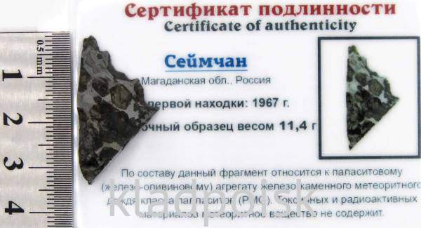 Осколок метеорита Сеймчан арт 11 Осколок метеорита Сеймчан арт 11