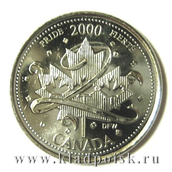 Монета  25 центов Канада, Миллениум 2000 - Гордость