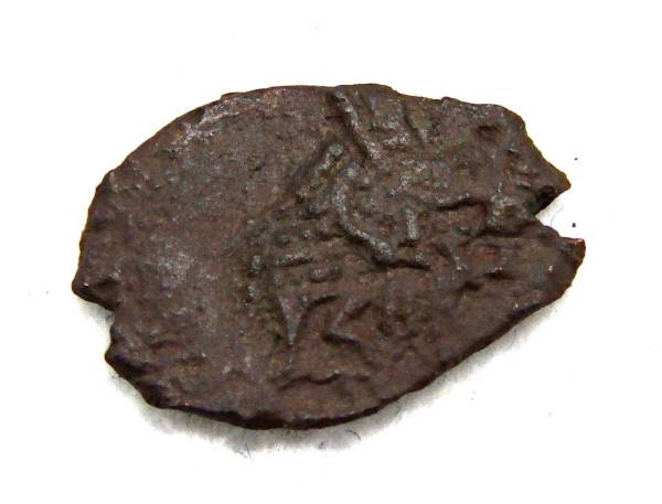 Копейка медь Алексей Михайлович (чешуя), 1655-1663 гг. Медный бунт, Псков, арт 10 Копейка медь Алексей Михайлович (чешуя), 1655-1663 гг. Медный бунт, Псков, арт 10