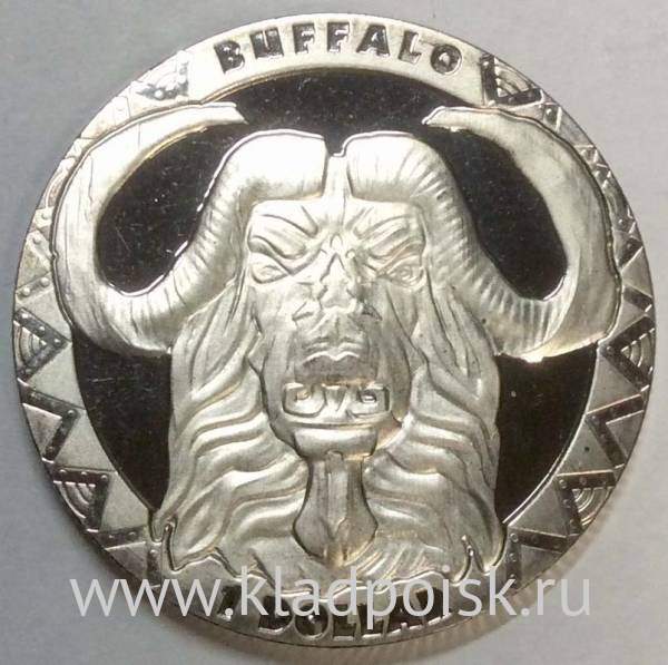 Монета 1 доллар Сьерра-Леоне 2019, Буйвол