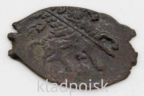 Копейка медь Алексей Михайлович (чешуя), Медный бунт, Москва, Новый монетный двор, арт 7 Копейка медь Алексей Михайлович (чешуя), Медный бунт, Москва, Новый монетный двор, арт 7