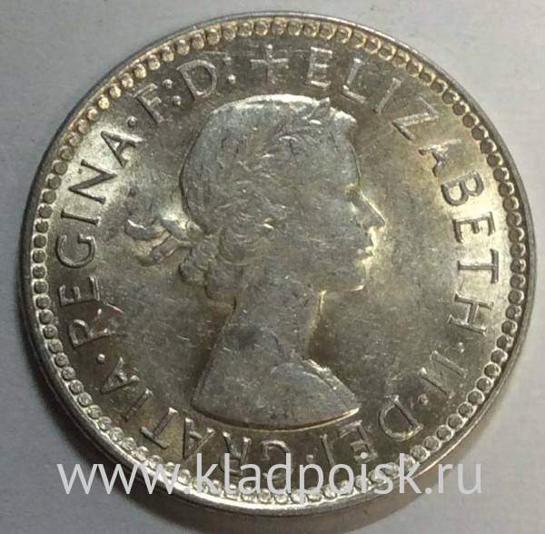 Монета 6 пенсов 1963 года Австралия Монета 6 пенсов 1963 года Австралия