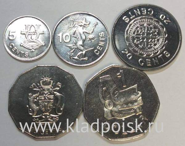 Набор монет Соломоновы острова 2005 года, 5 монет