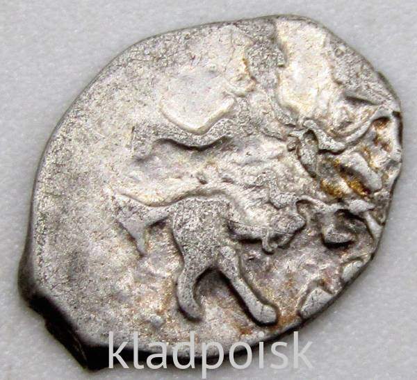 Денга Иван IV Васильевич Грозный (чешуя), серебро, Москва, Царский период, арт 2