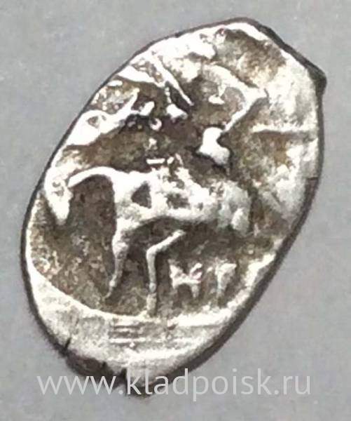 Копейка шведской оккупации Новгорода, НРГI (чешуя)