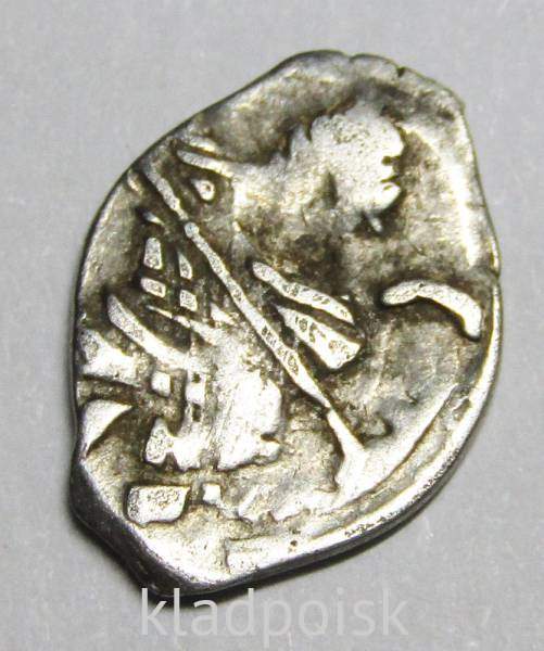 Копейка серебро Михаил Фёдорович (чешуя), 1613-1645 гг. НРКЕ - Новгородский денежный двор