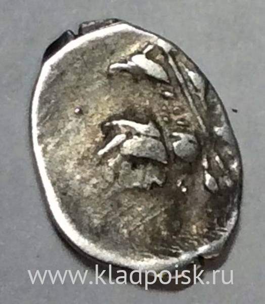 Копейка серебро Михаил Фёдорович (чешуя), 1613-1645 гг. НГ - Новгородский денежный двор, арт 2