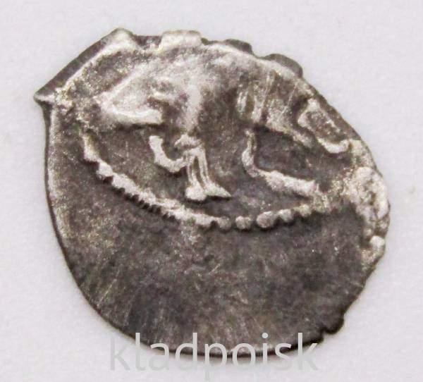 Копейка серебро Петр I Алексеевич (чешуя), Кадашевский денежный двор