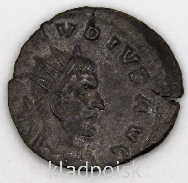 Монета Антониниан Римская Империя Император Марк Аврелий Клавдий II Готский 268-270 гг., арт 15