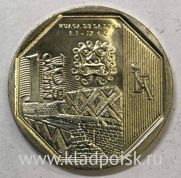 Монета Перу 1 соль Храм Луны, 2014