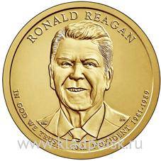 Монета 1 доллар США (2016) 40-й Президент Рональд Рейган