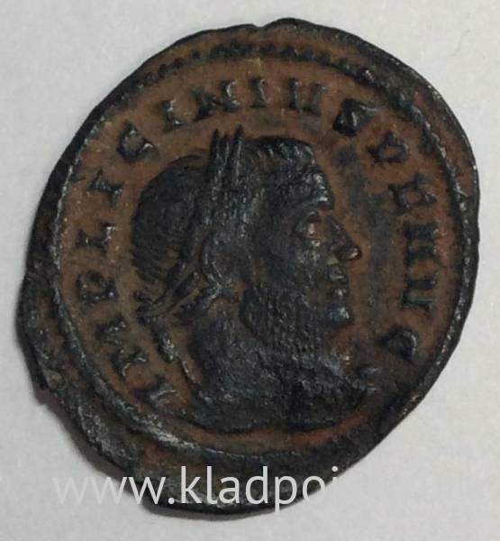 Монета Римской Империи Император Лициний Монета Римской Империи Император Лициний