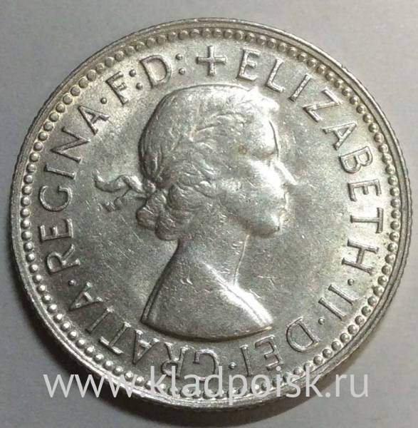 Монета 1 шиллинг 1959 года Австралия Монета 1 шиллинг 1959 года Австралия