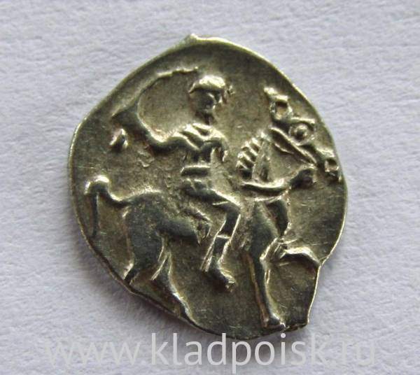 Денга Иван IV Васильевич Грозный (чешуя), серебро, до 1547 года, арт 19