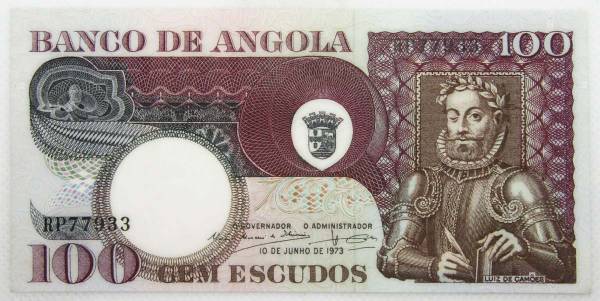 Банкнота 100 эскудо 1973 года Ангола