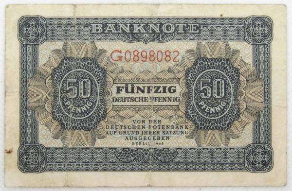 Банкнота 50 пфеннигов 1948 года ФРГ
