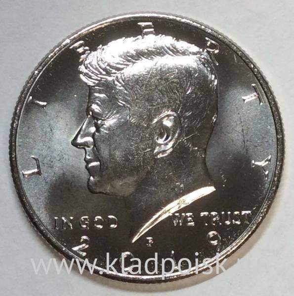 Монета 50 центов США Кеннеди 2019 UNC (P)