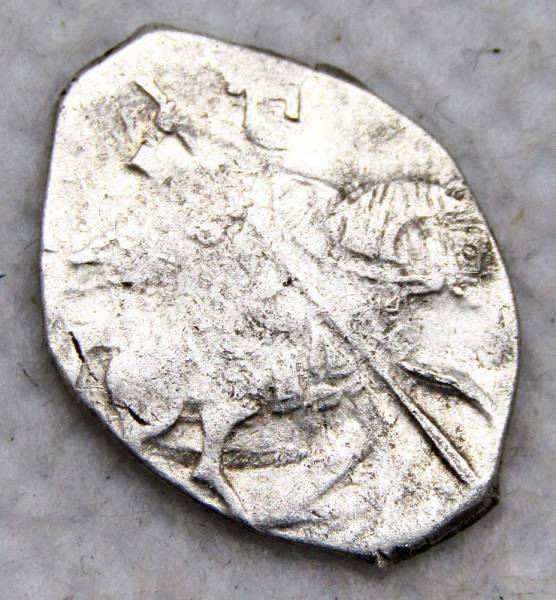 Копейка серебро Василий Шуйский (чешуя), 1606-1610 гг. Московский денежный двор, арт 12 Копейка серебро Василий Шуйский (чешуя), 1606-1610 гг. Московский денежный двор, арт 12