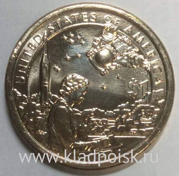 Монета 1 доллар Сакагавея «Космическая программа», P