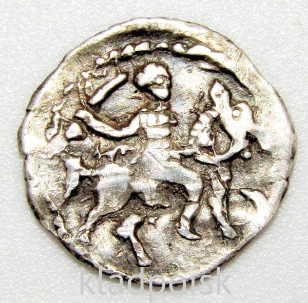 Денга Иван IV Васильевич Грозный (чешуя), серебро, Тверь, ГКХ-94