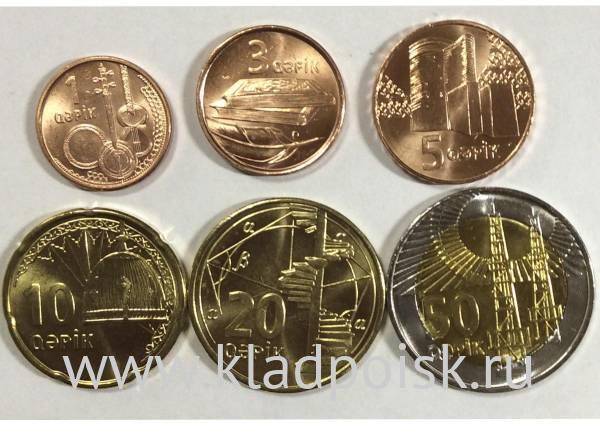 Набор монет Азербайджан  2006, 6 монет