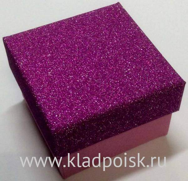 Коробка подарочная «Монпасье» фиолетовая