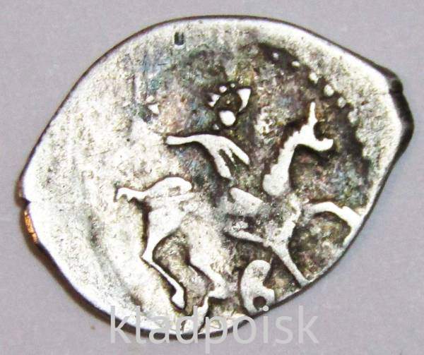 Денга «дозор» Иван III Васильевич (чешуя), серебро, 1473-1485гг., арт 2 Денга «дозор» Иван III Васильевич (чешуя), серебро, 1473-1485гг., арт 2