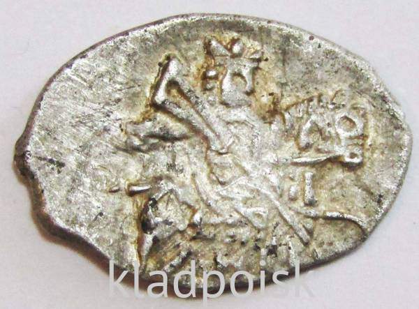 Копейка серебро Василий Шуйский (чешуя), 1606-1610 гг. Новгородский денежный двор, арт 2 Копейка серебро Василий Шуйский (чешуя), 1606-1610 гг. Новгородский денежный двор, арт 2