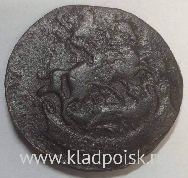 Монета 2 копейки Российской Империи 1771 ЕМ