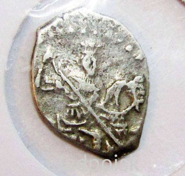 Копейка серебро Фёдор Алексеевич (чешуя), 1676-1682 гг., арт 5 Копейка серебро Фёдор Алексеевич (чешуя), 1676-1682 гг., арт 5