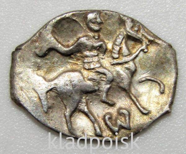 Денга Иван IV Васильевич Грозный (чешуя), серебро, Тверь, арт 5 Денга Иван IV Васильевич Грозный (чешуя), серебро, Тверь, арт 5