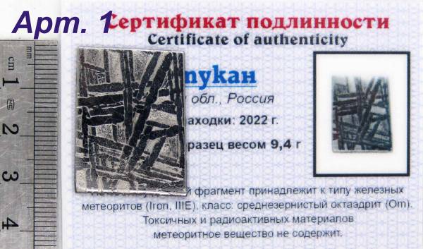 Спил метеорита Оротукан Спил метеорита Оротукан