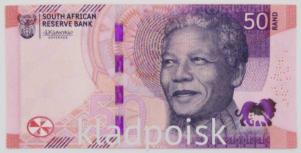Банкнота 50 рэндов 2012 года ЮАР